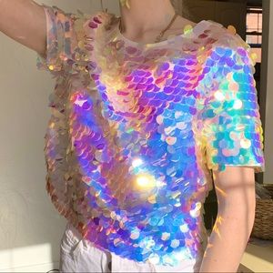 🌙💎Holographic Sequin Top🌙💎